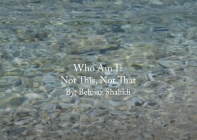 Who Am I – By Behnaz Shahidi